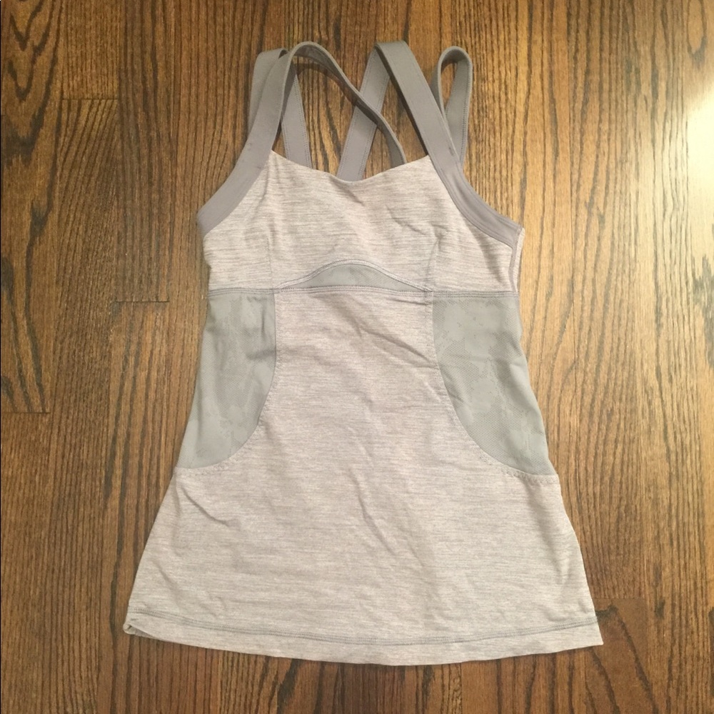 Lululemon Tank Size 4 Light Grey
